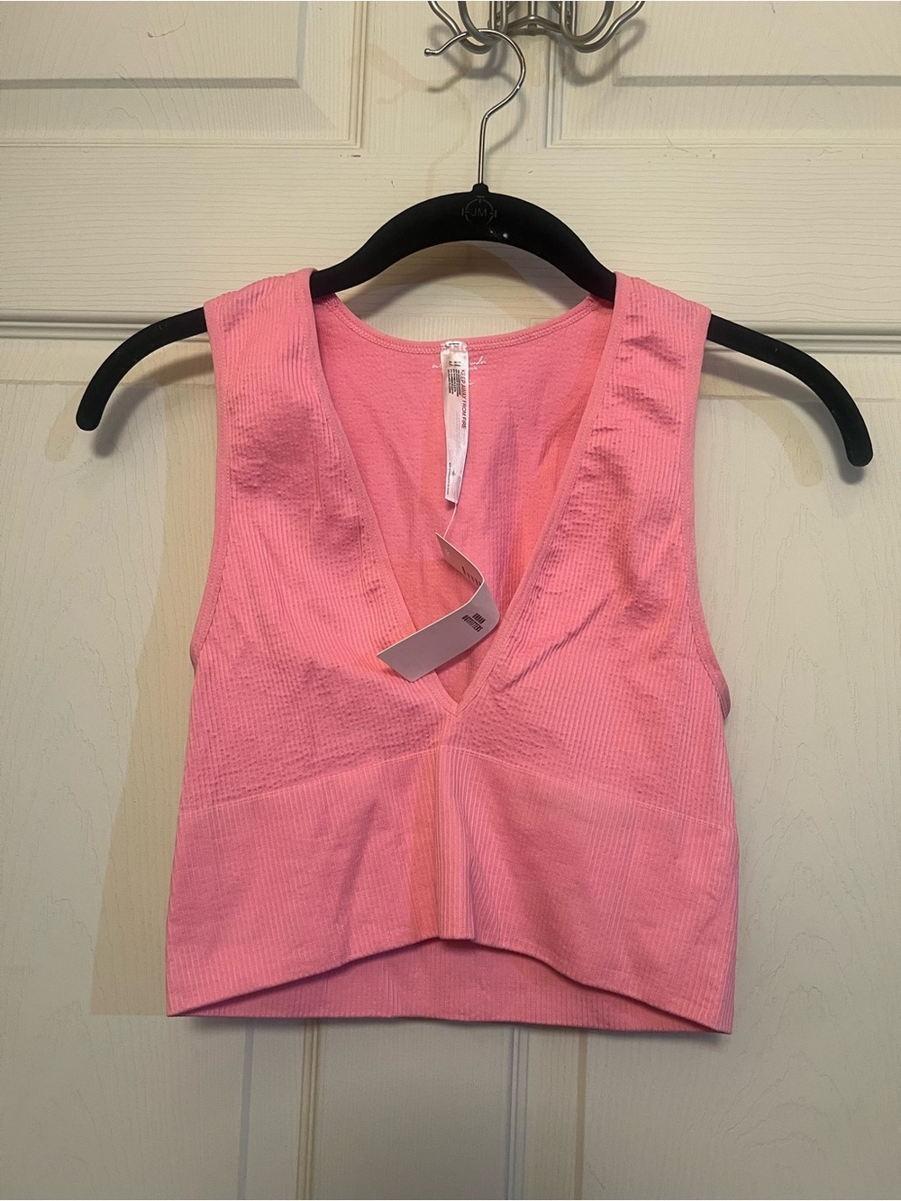 Urban outfitters Hailey seamless ribbed knit top pink